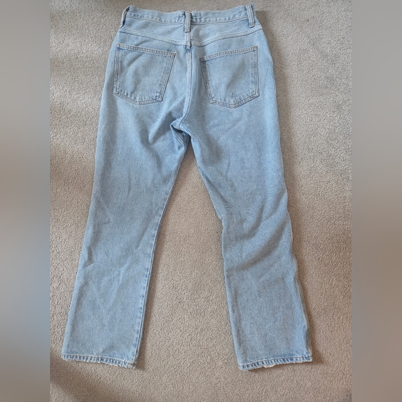 Agolde Pinch Waist High Rise Kick Jeans In Riptide - Picture 8 of 9